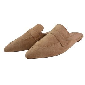 Tilocow Shoes Slip On Mules Open Back Closed Pointed Toe Flats Flavor Slides